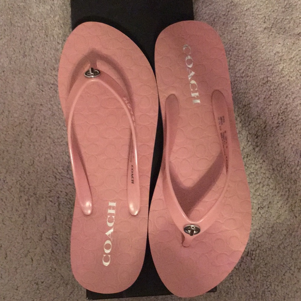 Coach flip flops